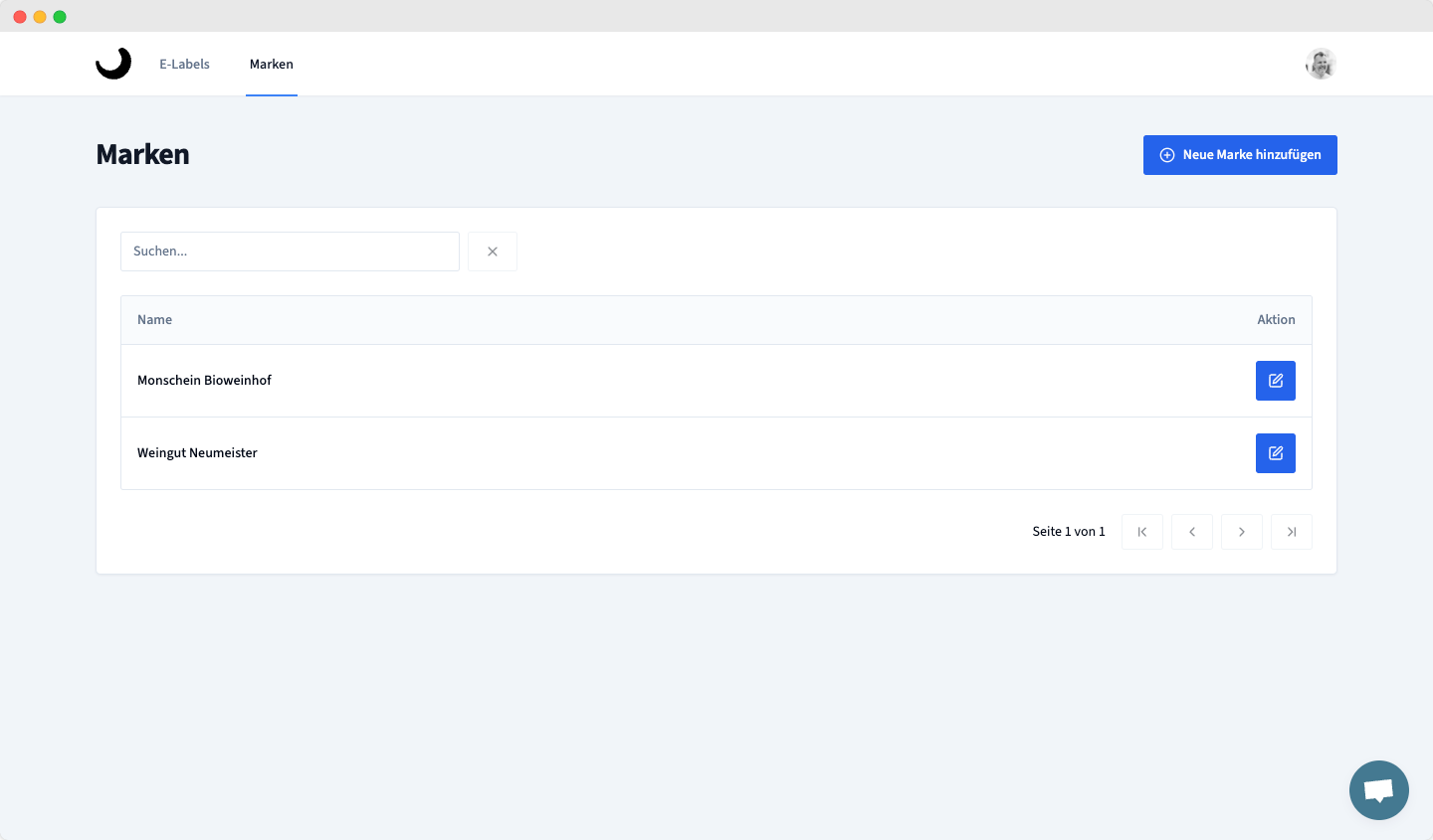 Glasswise product screenshot