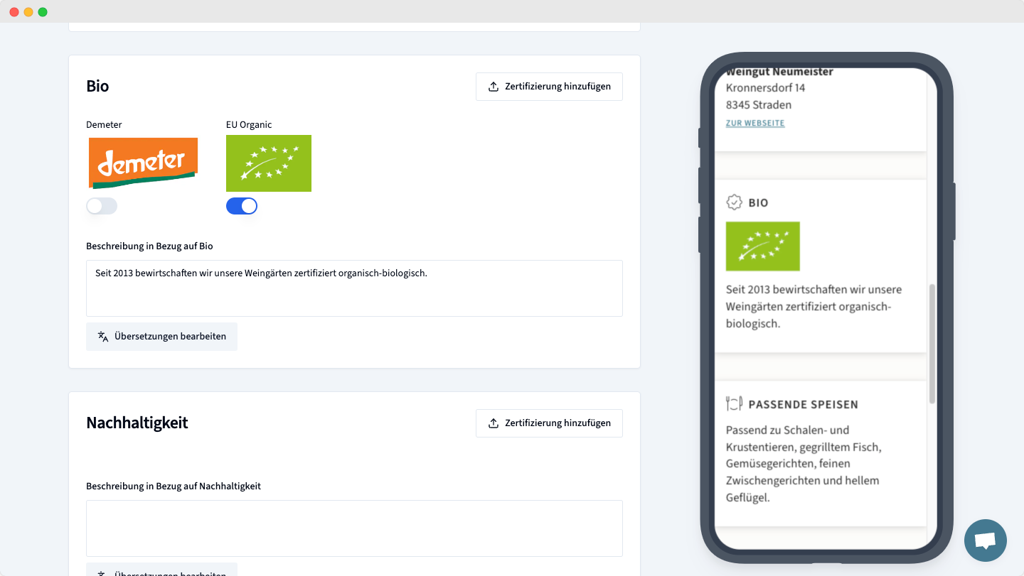 Glasswise product screenshot